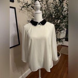 CeCe collard blouse/ Sz S